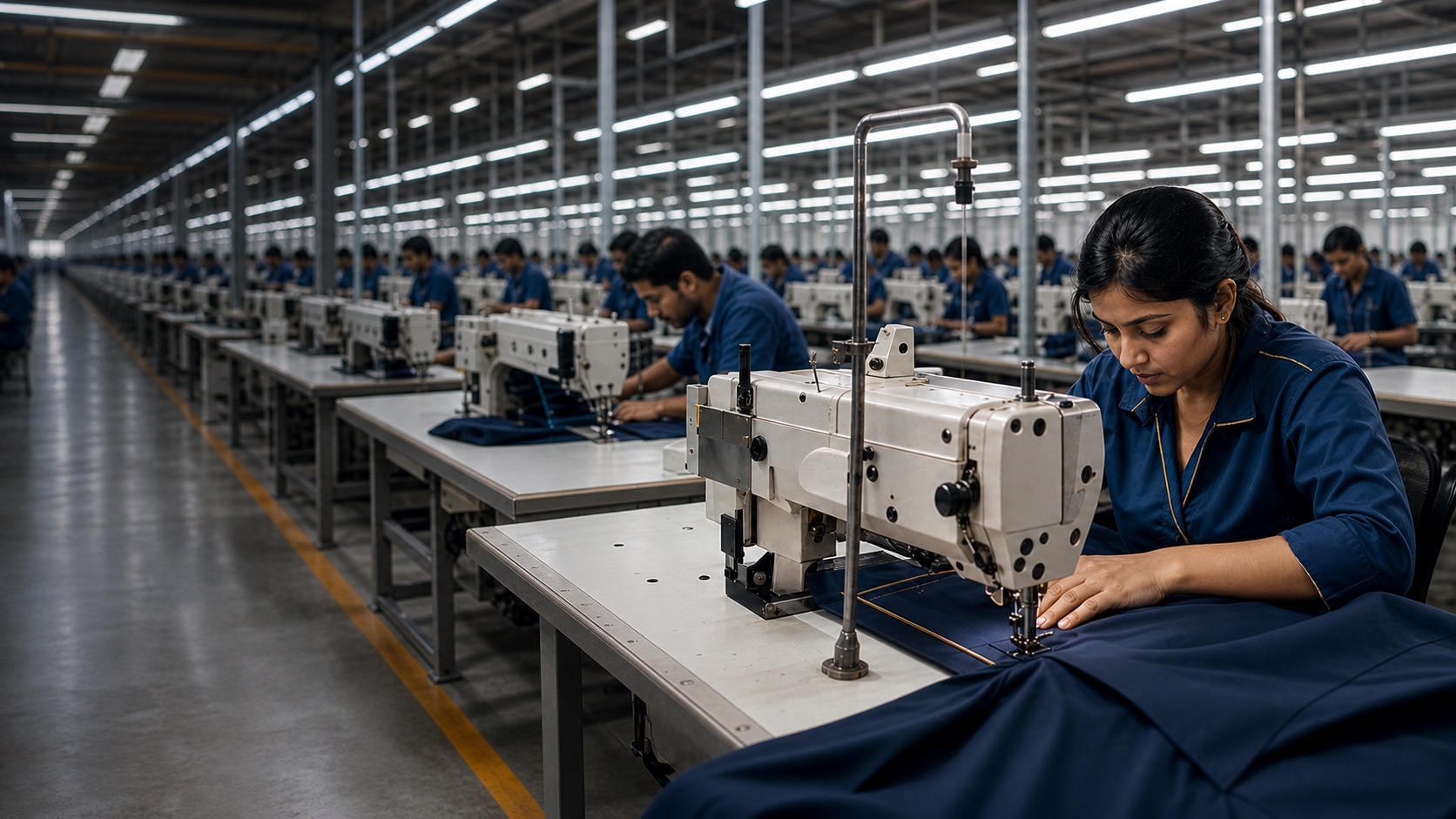 Shrimohan Group garment stitching and textile production floor